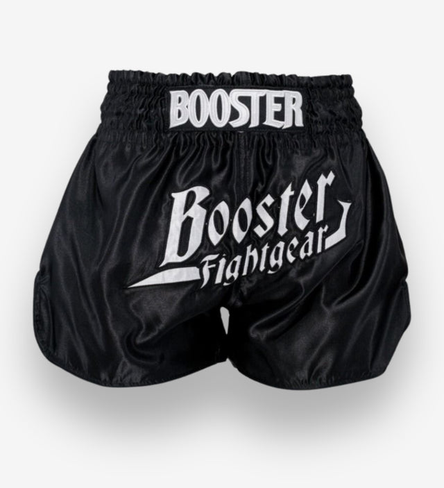 Booster Kickbox-Shorts Thunder – Schwarz/Weiß