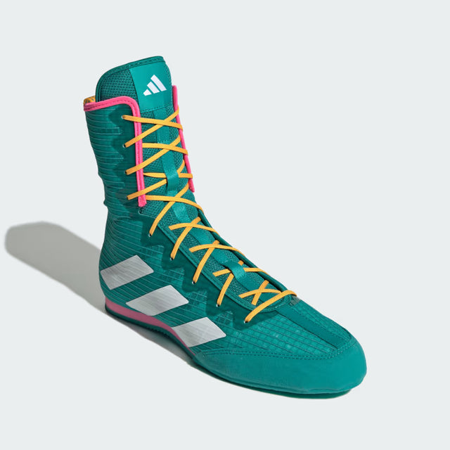 Chaussures de boxe Adidas Box Hog 4 – Vert/Orange/Rose