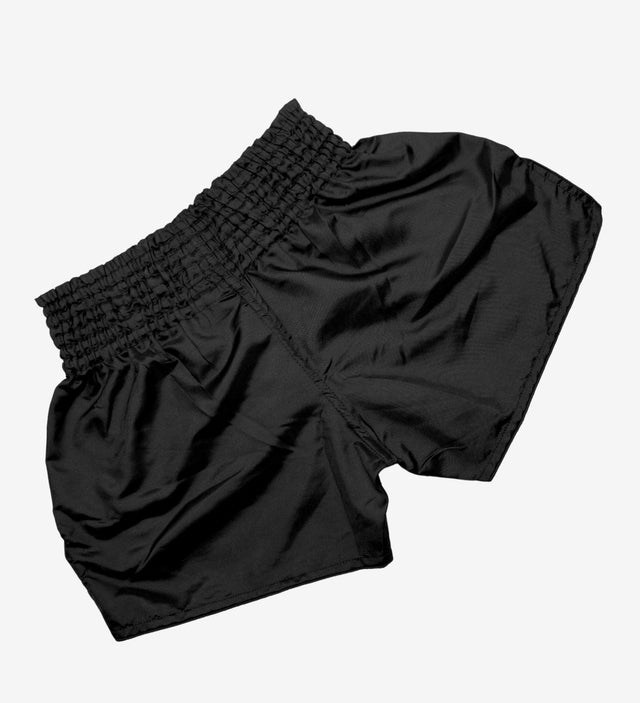 Muay Thai trenky Caged Classic – Černé/Bílé