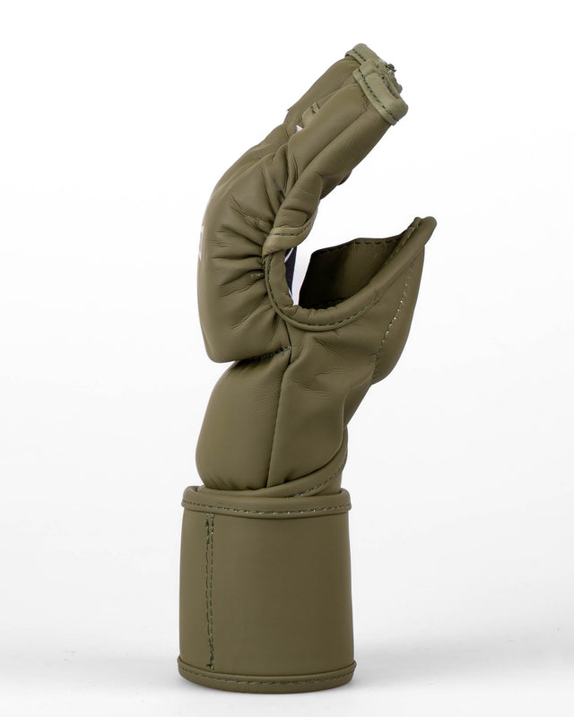 Caged MMA-Handschuhe Shadow – Khaki Grün/Gold