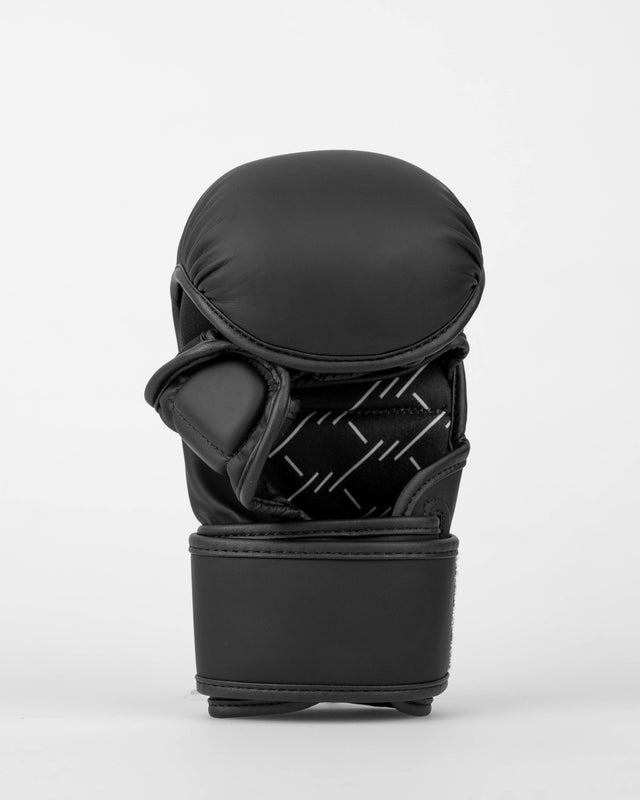 Caged MMA-Sparringshandschuhe Shadow – Matt Schwarz/Weiß