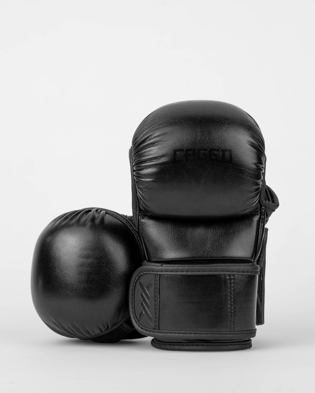 Caged MMA sparringshandsker Shadow - Sort/Sort