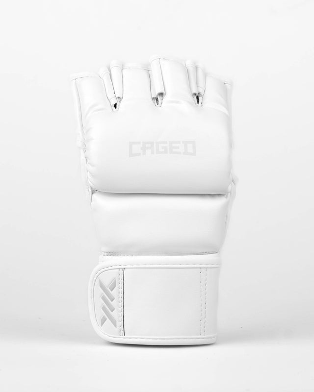 Mănuși MMA Caged Shadow – Alb/Alb