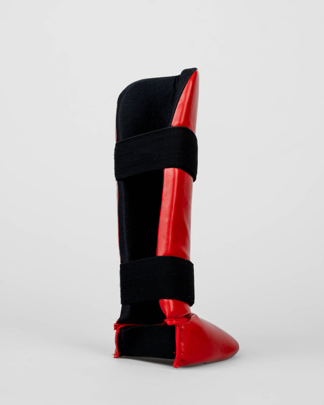Espinilleras Elevate Prime – Rojo