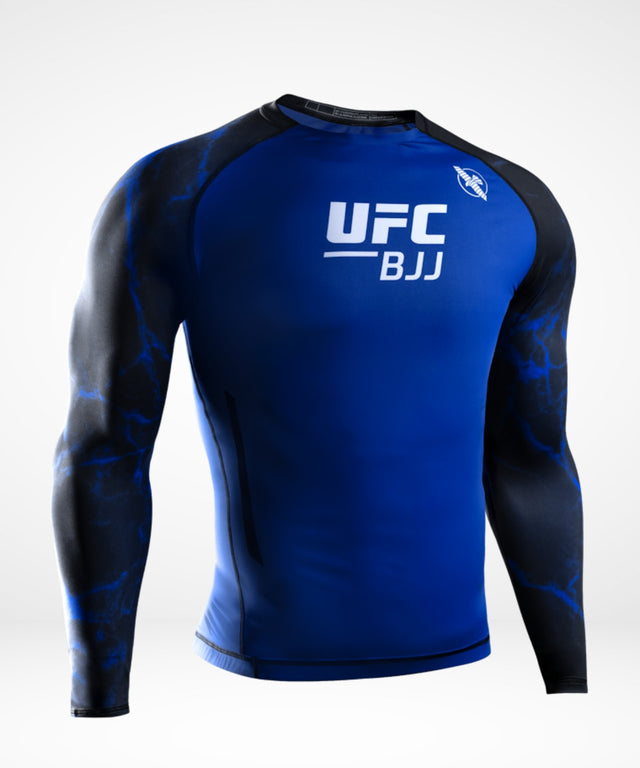 Rashguard Hayabusa x UFC BJJ Maniche Lunghe – Blu/Nero