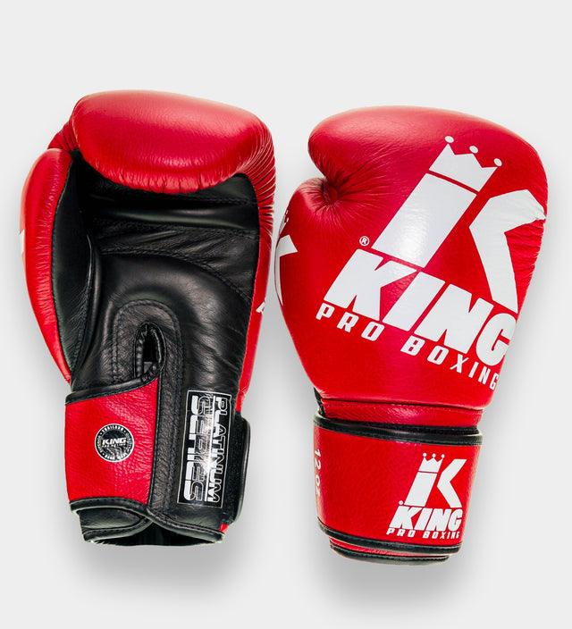 King Pro Boxing Boksehandsker Platinum - Rød/Sort