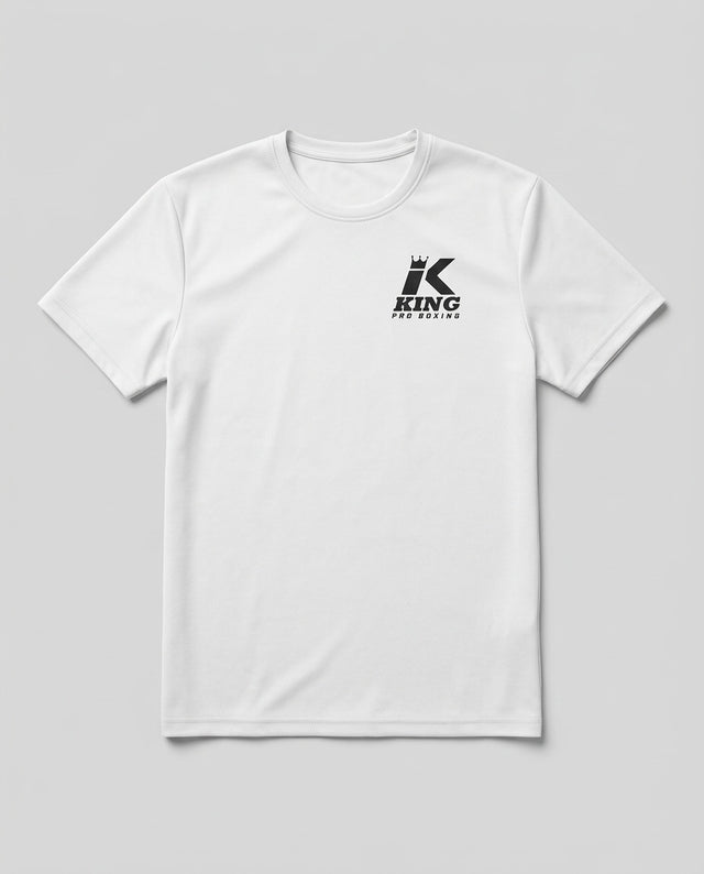 King Pro Boxing T-Shirt Logo – Bílé