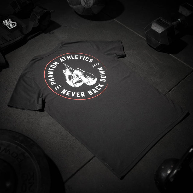 Phantom Athletics T-Shirt Never Back Down – Black
