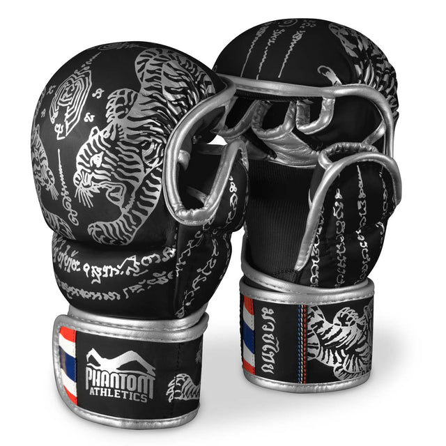 Rękawice MMA sparingowe Phantom Athletics Muay Thai – Czarne/Złote