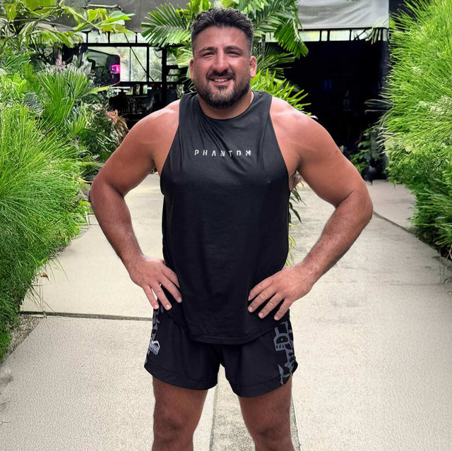 Phantom Athletics MMA-shorts Fusion-R Groundgame – Sort/Grå