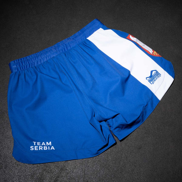 Pantaloncini MMA Phantom Athletics Fusion-R Team Serbia – Rosso/Bianco/Blu