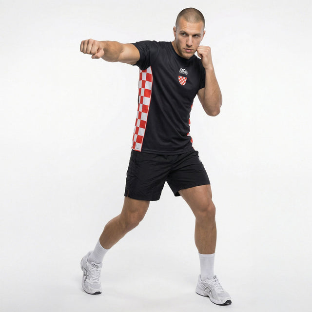 Triko Phantom Athletics EVO+ Team Croatia – Černé