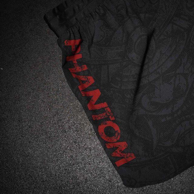Phantom Athletics MMA Shorts Fusion-R Samurai - Zwart/Rood