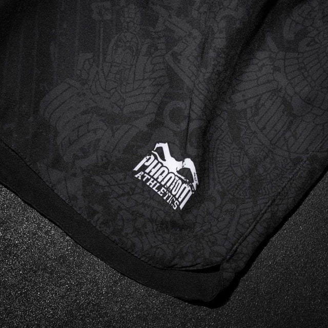 Phantom Athletics MMA-shorts Fusion Aztec – Sort/Grå