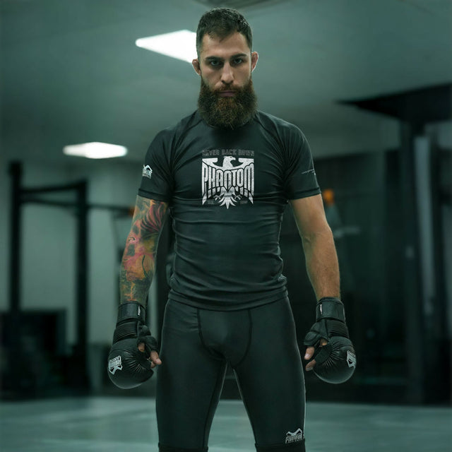 Phantom Athletics Rashguard Germany Eagle Korte Mouwen - Sort