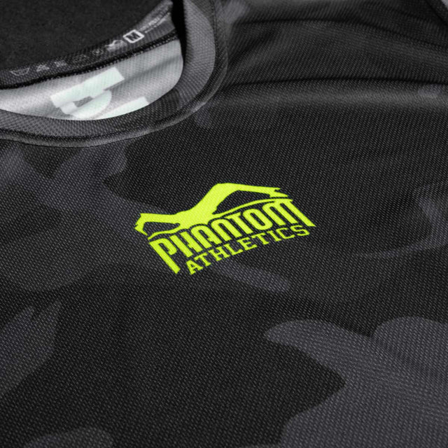 Phantom Athletics Træningsshirt EVO Neon – Sort Camo/Neon