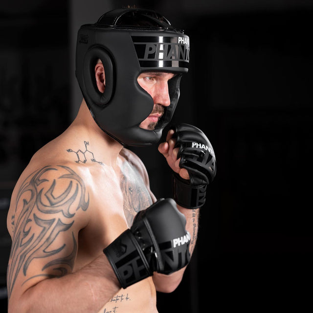 Casco da boxe Phantom Athletics Apex Full Face – Nero