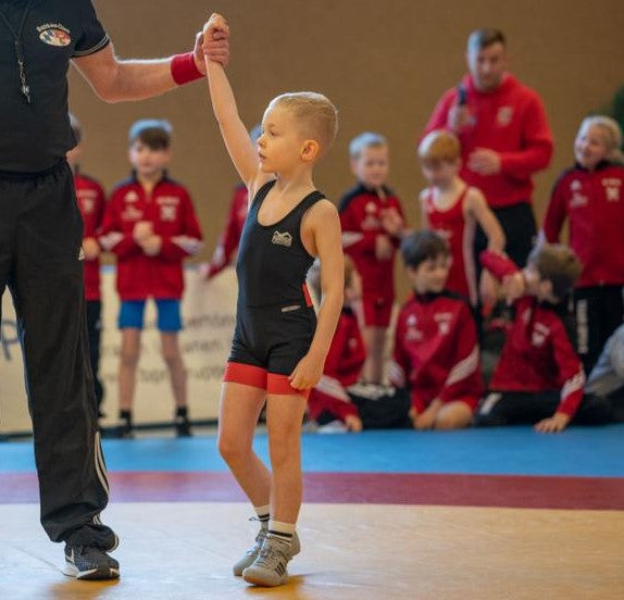 Phantom Athletics Worstelsinglet Storm Børn - Sort/Rød/Sort/Blå