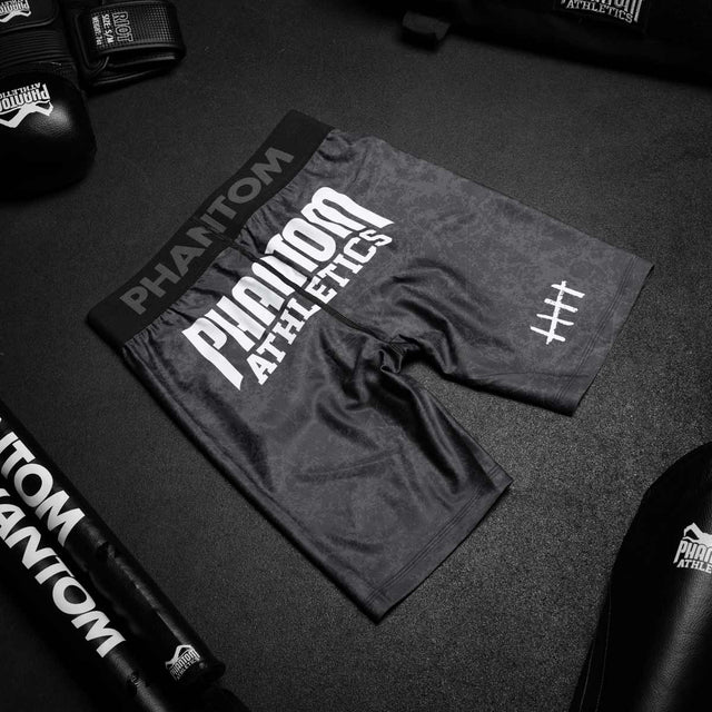 Spodenki kompresyjne Phantom Athletics Vector Serious – Czarne