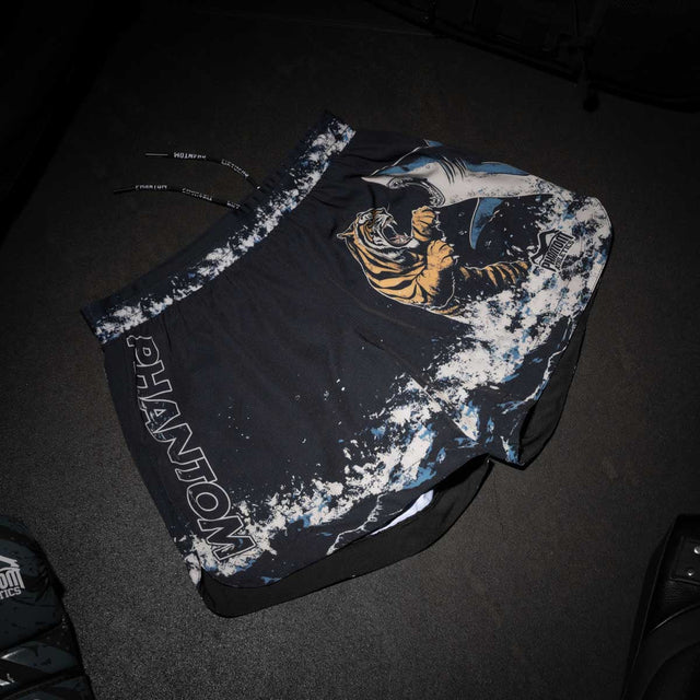 Shorts de MMA Phantom Athletics FUSION-R Tiger vs Shark