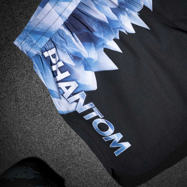 Shorts de MMA Phantom Athletics Fusion-R Iceman – Noir/Bleu