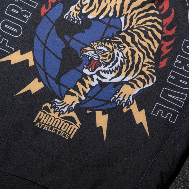 Shorts de MMA Phantom Athletics FUSION-R Tiger Domination – Orange/Noir