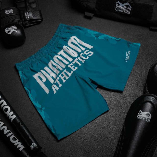 Calções de MMA Phantom Athletics EVO Warfare – Azul-marinho Camuflado