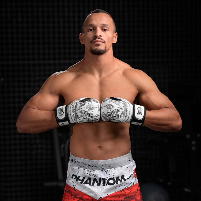 Luvas de sparring MMA Phantom Athletics Muay Thai – Branco