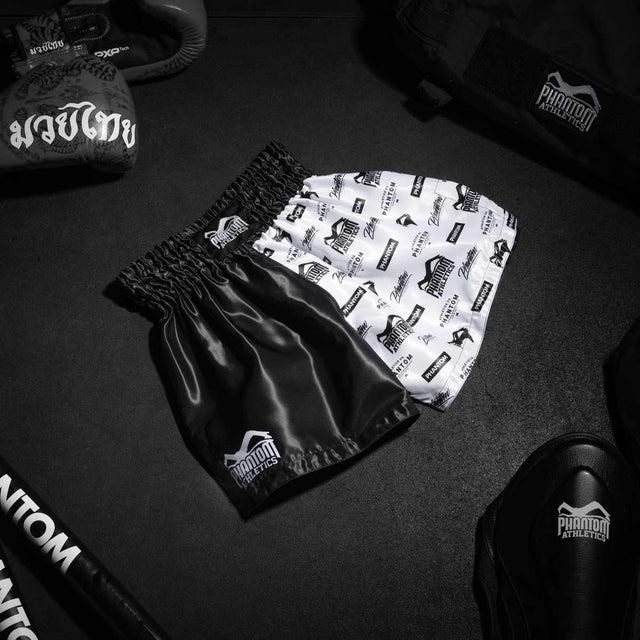 Phantom Athletics Muay Thai shorts Legend - Sort/Hvid