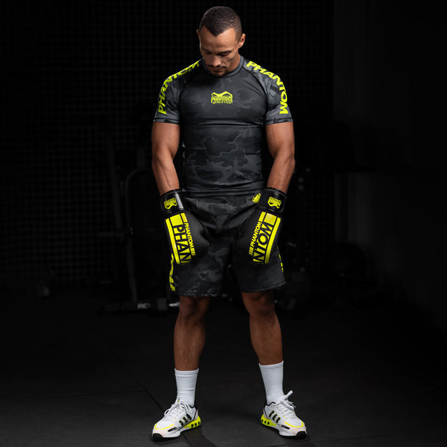Phantom Athletics Rashguard EVO Neon – Černý/Neonový