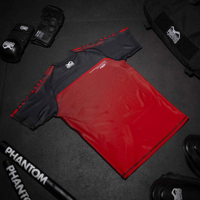 Phantom Athletics Rashguard EVO Apex Kurzarm – Rot