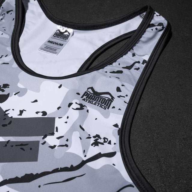 Phantom Athletics Wrestling Singlet Delta – White/Grey/Black