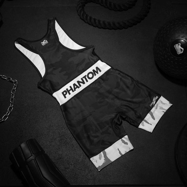 Phantom Athletics Worstelsinglet Warfare – Sort/Urban Camo