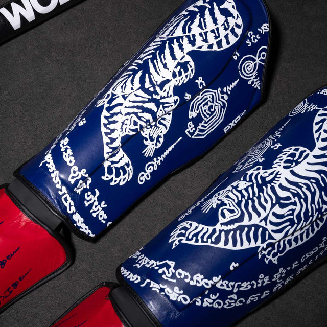 Espinilleras Phantom Athletics Muay Thai – Azul
