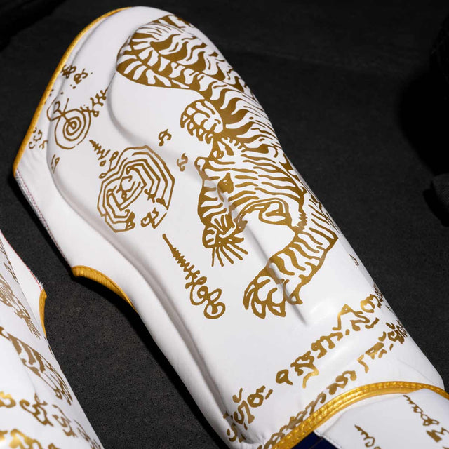 Tibiere Phantom Athletics Muay Thai – Alb/Aur
