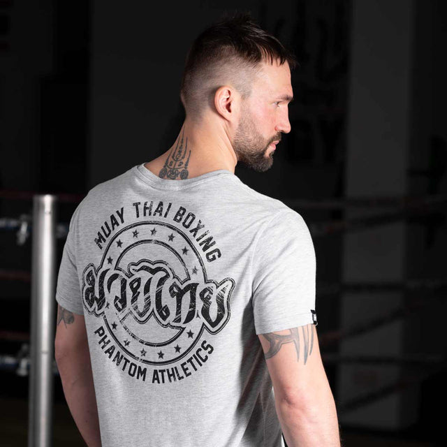 Phantom Athletics Trička Muay Thai – Šedé
