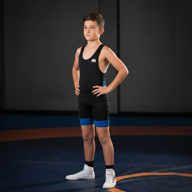 Phantom Athletics Worstelsinglet Storm Børn - Sort/Rød/Sort/Blå