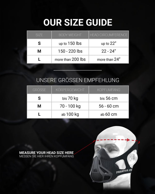 Maska na trénink Phantom Athletics – Černá