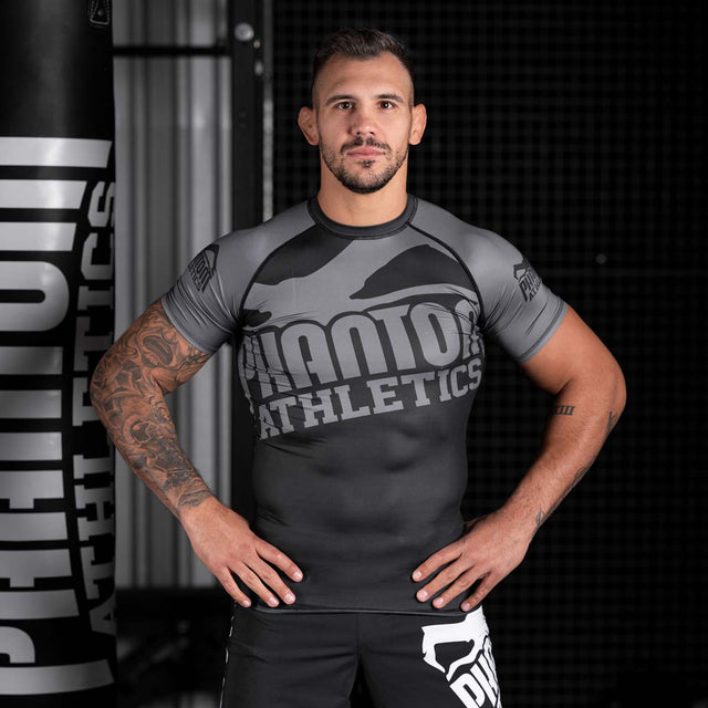 Rashguard Phantom Athletics Supporter – Černá/Šedá