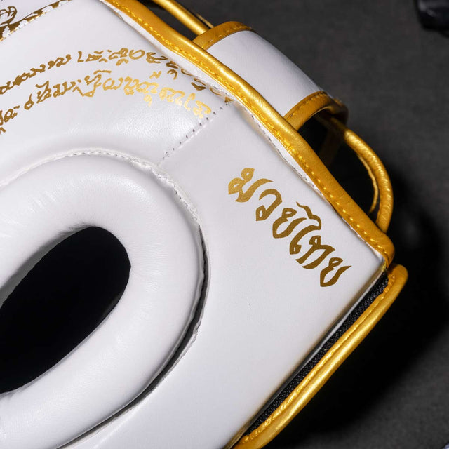 Casque de boxe Phantom Athletics Muay Thai – Blanc/Or