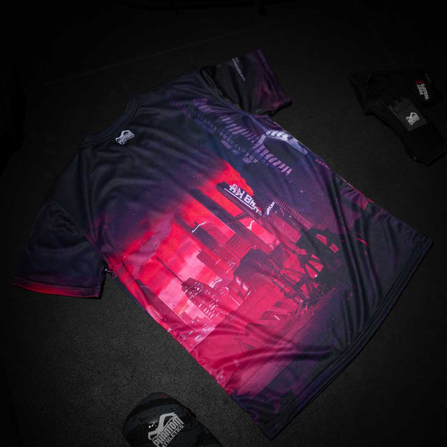 T-shirt Phantom Athletics EVO Cyber-X – Viola/Blu