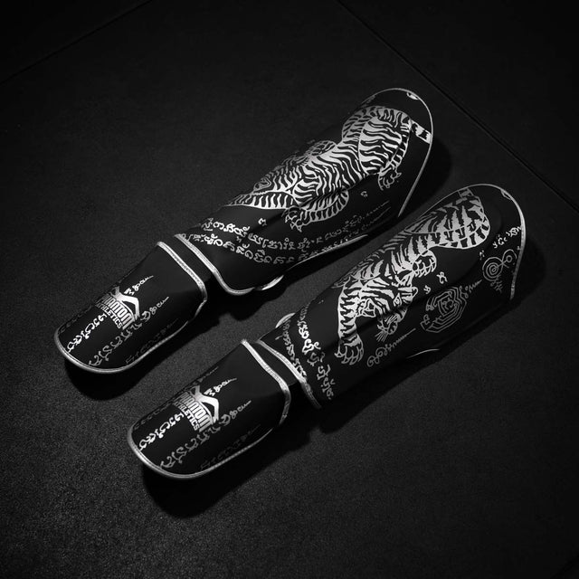 Phantom Athletics Scheenbeschermers Muay Thai - Zwart/Zilver