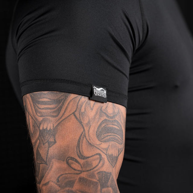 Rashguard Phantom Athletics Tactic Manches Courtes – Noir