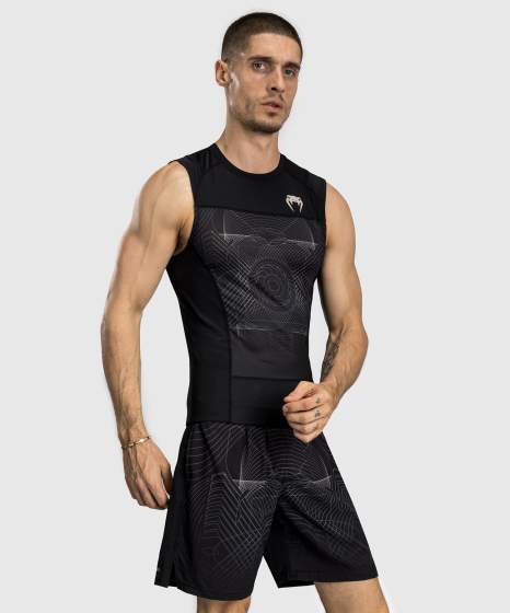Rashguard senza maniche Venum G-Fit Air – Nero/Sabbia