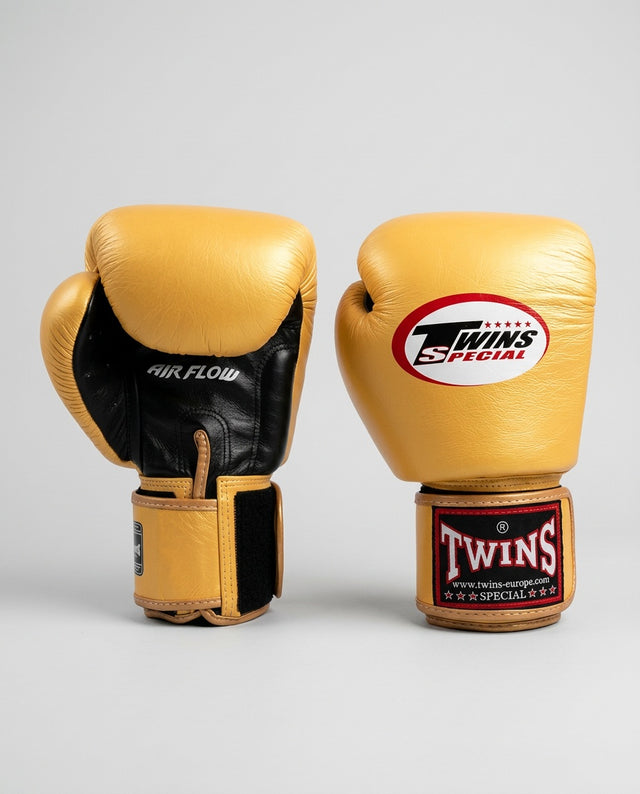 Luvas de boxe Twins BGVL3 Air – Ouro/Preto