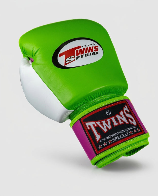 Gants de boxe Twins BGVL3 – Vert/Rose/Blanc