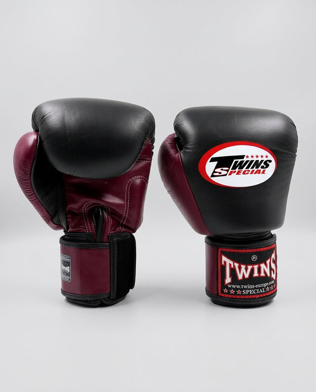 Twins Boxhandschuhe BGVL3 – Schwarz/Bordeauxrot