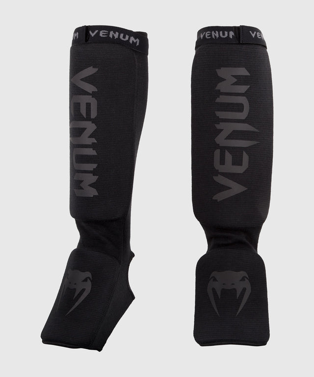 Venum Scheenbeschermers Kickboks Kontact - Zwart/Zwart