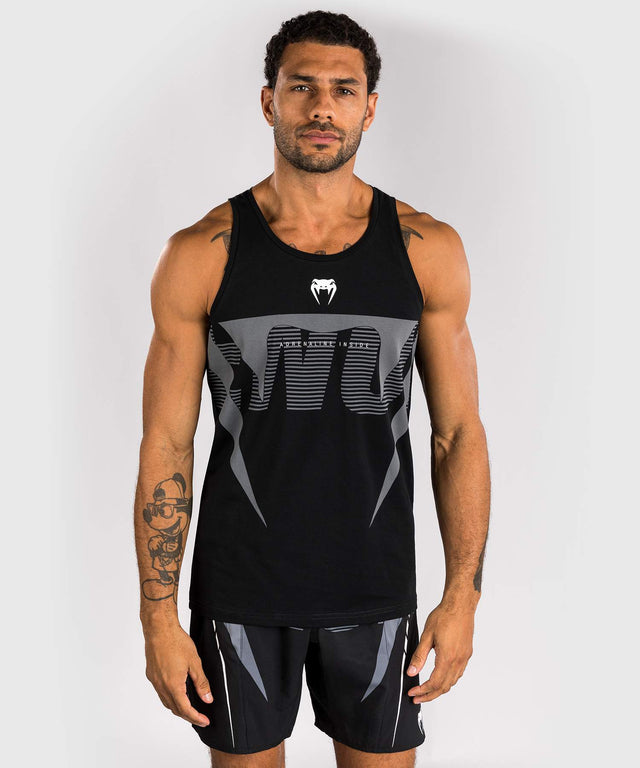 Venum Adrenaline Tank Top - Black/Silver Grey