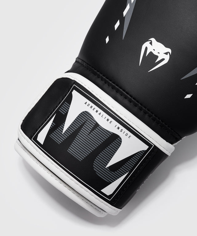 Venum Boxhandschuhe Adrenaline – Schwarz/Silber Grau